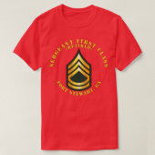 Sergeant First Class S met pensioen Fort Stewart G T-shirt (Design voorkant)