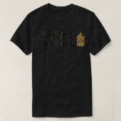 Sergeant-majoor (CSM) in ruste Zip T-shirt (Design voorkant)