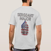 Sergeant-majoor Gepersonaliseerd Rank T-shirt (Achterkant)