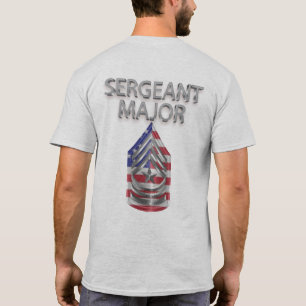 Sergeant-majoor Gepersonaliseerd Rank T-shirt