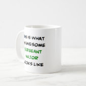 sergeant - majoor , geweldige koffiemok (Voorkant links)