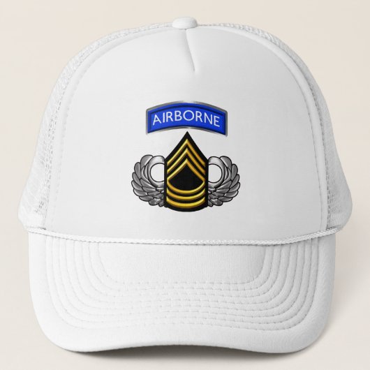 Sergeant-majoor SMG Luchtlandingstroepen Trucker Pet (Voorkant)