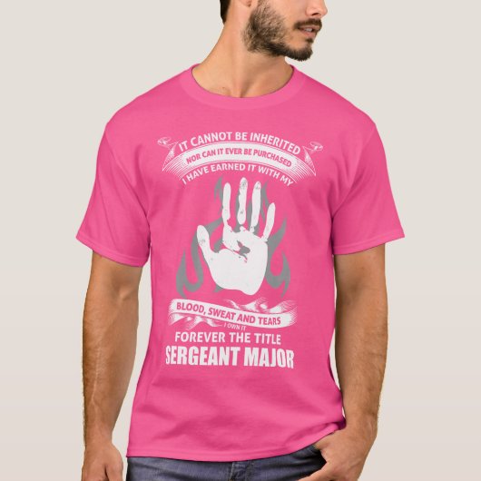 Sergeant-majoor T-shirt (Voorkant)