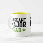 Sergeant-majoor Tweekleurige Koffiemok (Voorkant links)