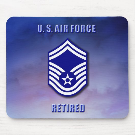 Sergeant-majoor van de USAF Muismat (Voorkant)