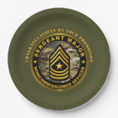 Sergeant Major Promotie Papieren Bordje (Voorkant)