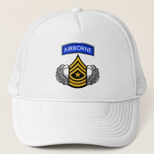 Sergeant Major SGM Airborne Trucker Pet (Voorkant)