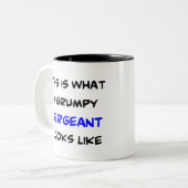 sergeant , mopperij tweekleurige koffiemok (Voorkant links)