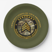 Sergeant Promotie Papieren Bordje (Voorkant)