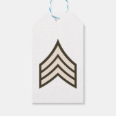 Sergeant-rang Cadeaulabel (Voorkant)
