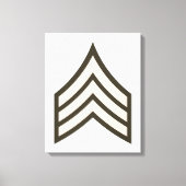 Sergeant-rang Canvas Afdruk (Voorkant)