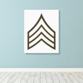 Sergeant-rang Canvas Afdruk (Insitu (Houten vloer))
