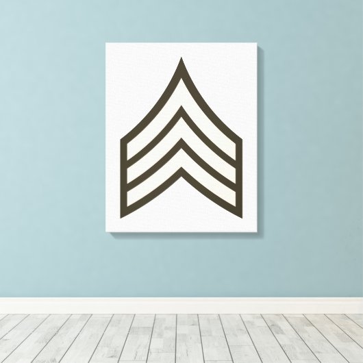 Sergeant-rang Canvas Afdruk (Insitu (Houten vloer))