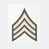 Sergeant-rang Fleece Deken (Voorkant)