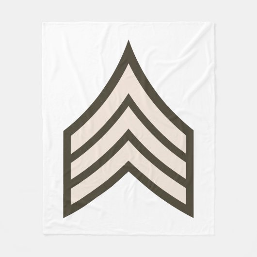Sergeant-rang Fleece Deken (Voorkant)