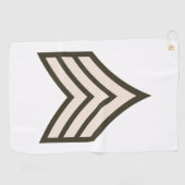 Sergeant-rang Golfhanddoek (Horizontaal)