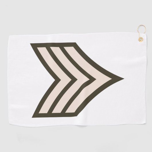 Sergeant-rang Golfhanddoek (Horizontaal)