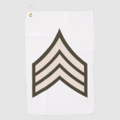 Sergeant-rang Golfhanddoek (Voorkant)