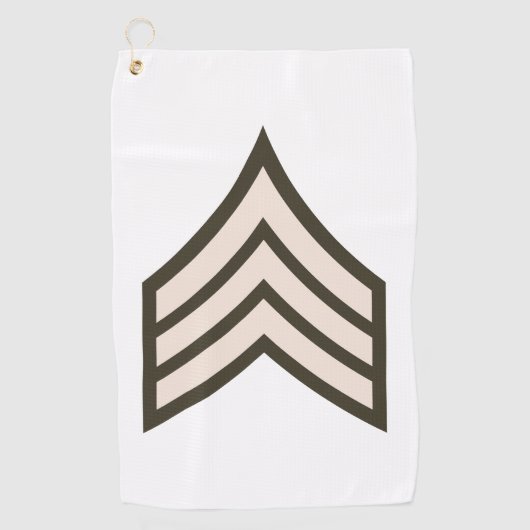 Sergeant-rang Golfhanddoek (Voorkant)
