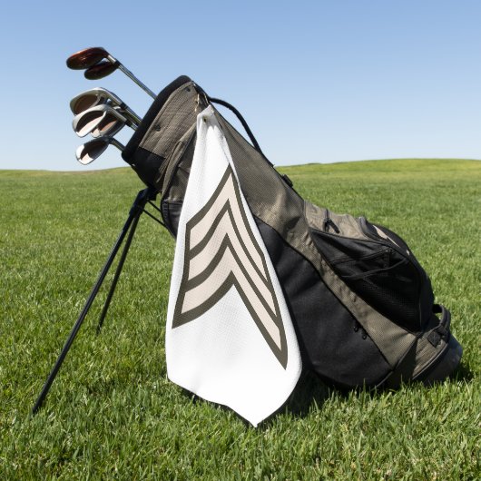 Sergeant-rang Golfhanddoek (Groen)