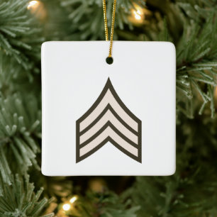 Sergeant-rang Keramisch Ornament