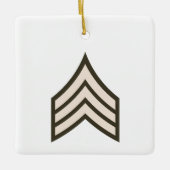 Sergeant-rang Keramisch Ornament (Voorkant)