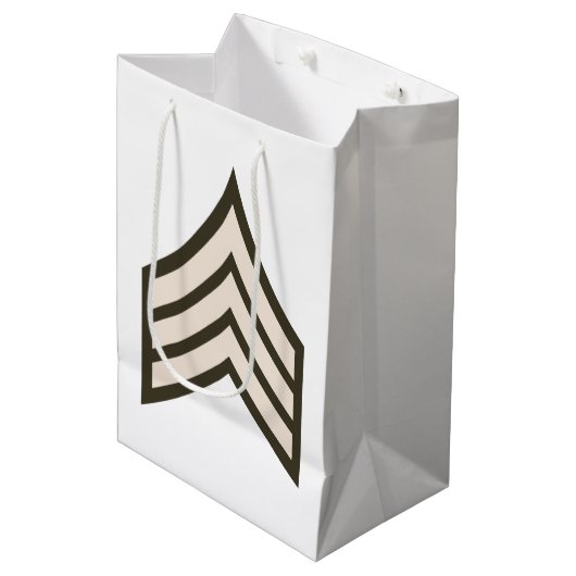 Sergeant-rang Medium Cadeauzakje (Voorkant Gekanteld)
