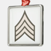 Sergeant-rang Metalen Ornament (Links)
