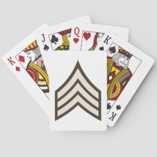 Sergeant-rang Pokerkaarten