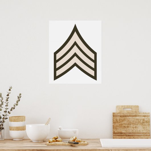 Sergeant-rang Poster (Keuken)
