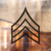 Sergeant-rang Raamsticker (Vel 2)