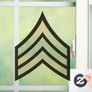 Sergeant-rang Raamsticker