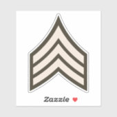 Sergeant-rang Sticker (Vel)