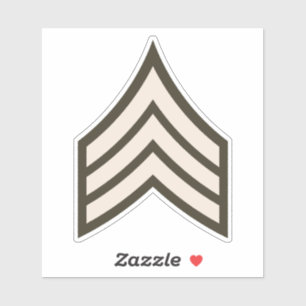 Sergeant-rang Sticker