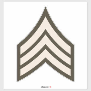 Sergeant-rang Sticker