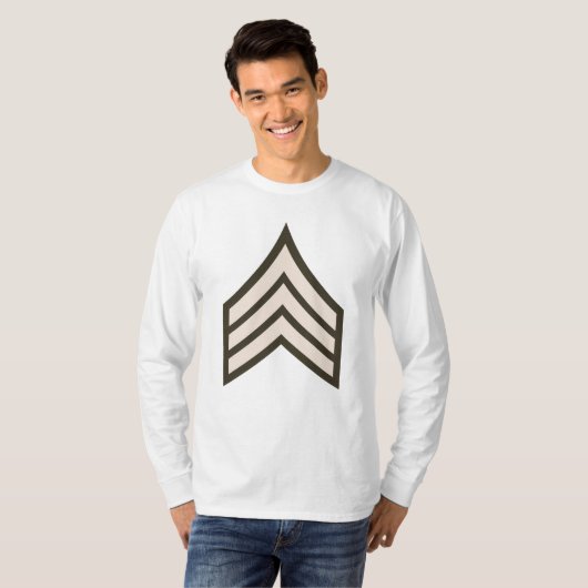 Sergeant-rang T-shirt (Voorkant volledig)