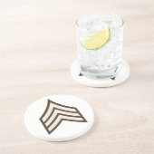 Sergeant-rang Zandsteen Onderzetter (Zijkant)