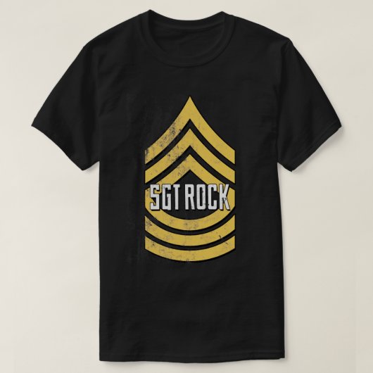 Sergeant Rock in nood T-shirt (Design voorkant)