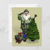 Sergeant Santa Claus Feestdagenkaart (Voorkant / Achterkant)