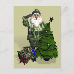 Sergeant Santa Claus Feestdagenkaart