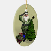 Sergeant Santa Claus Keramisch Ornament (Rechts)
