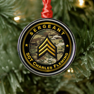 Sergeant SGT  Metalen Ornament