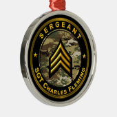 Sergeant SGT  Metalen Ornament (Rechts)