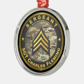 Sergeant SGT  Metalen Ornament (Links)