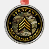 Sergeant SGT  Metalen Ornament (Voorkant)