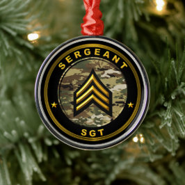Sergeant SGT Metalen Ornament