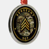 Sergeant SGT Metalen Ornament (Rechts)