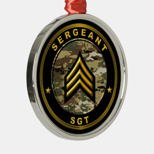 Sergeant SGT Metalen Ornament (Rechts)