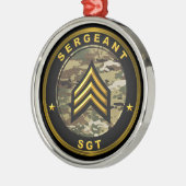 Sergeant SGT Metalen Ornament (Links)