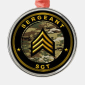 Sergeant SGT Metalen Ornament (Voorkant)